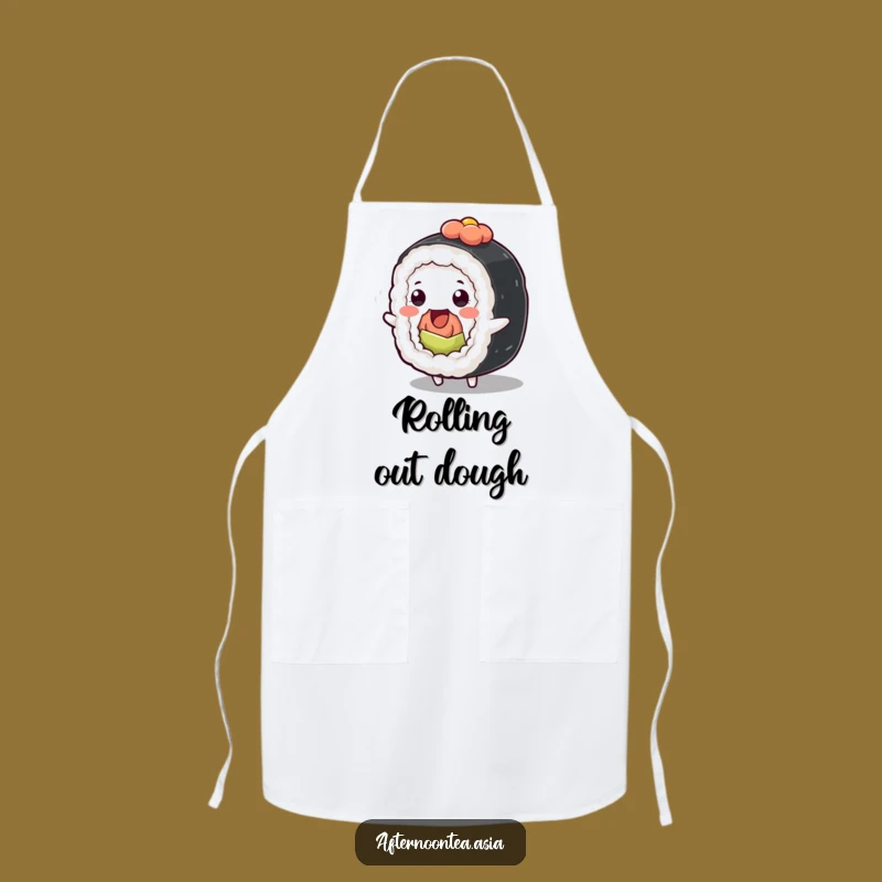 Funny Kawaii Sushi Roll Apron: Wiggle While You Cook, Chef's Gift