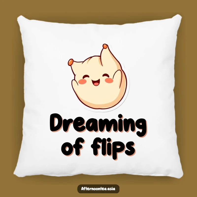 Funny Kawaii Dumpling Pillow: Somersaulting Comfort, Cozy Gift