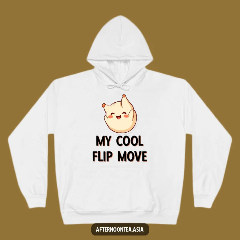 Funny Kawaii Dumpling Hoodie: Somersaulting in Comfort, Cozy Gift