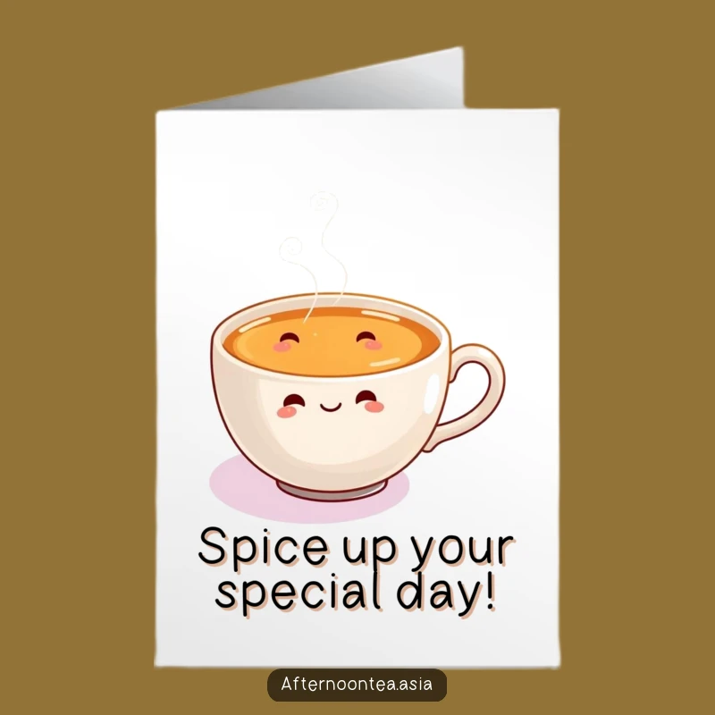 Free Printable Birthday Chai Card: Funny Downloadable Gift for Chai Lovers