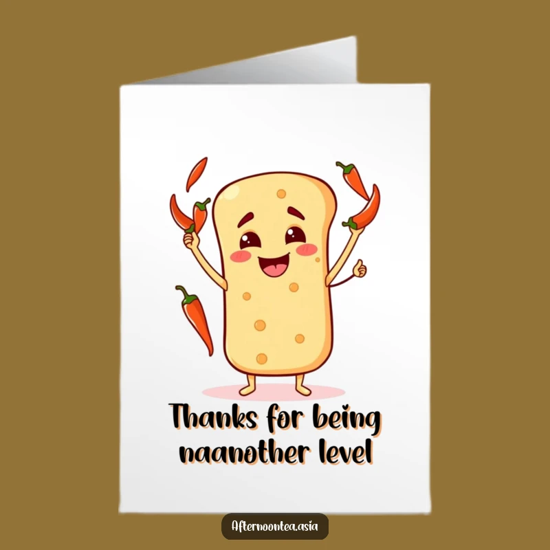 Free Printable Thank You Naan Card: Fun Downloadable Art for Gratitude