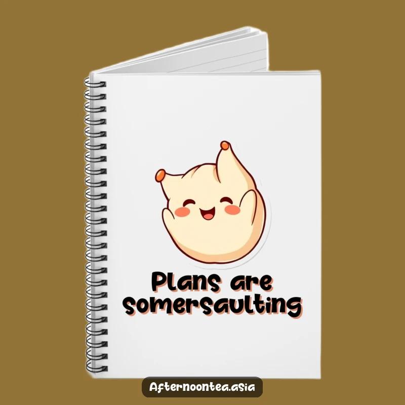 Funny Kawaii Dumpling Notebook: Somersaulting Ideas, Creative Journal Gift