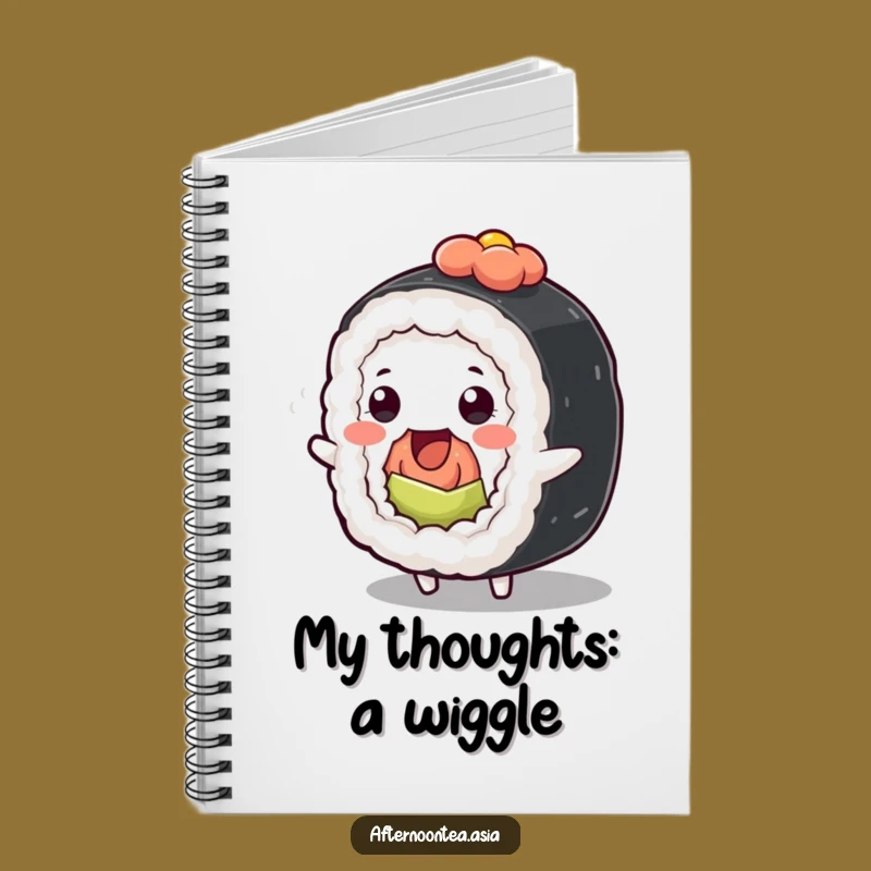 Funny Kawaii Sushi Roll Notebook: Wiggle Your Ideas, Creative Gift