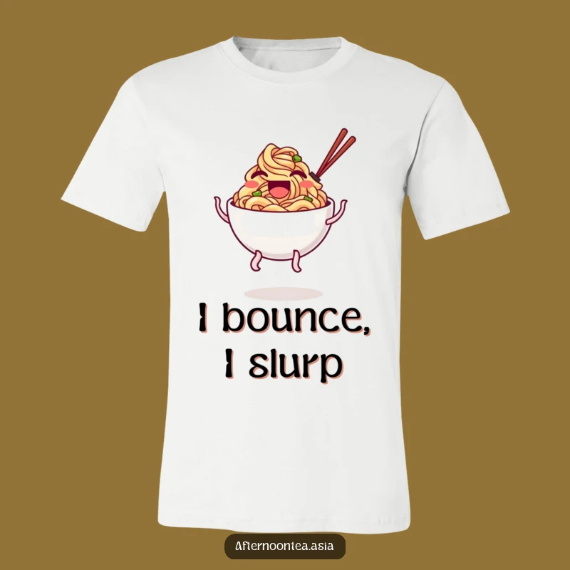 Funny Wobbly Noodles T-Shirt: Laughing Bowl Bounce Tee, Best Funny Gift